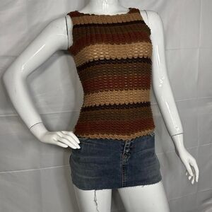 XI Vintage Y2K Acrylic Knit Top🤎 - Size M
